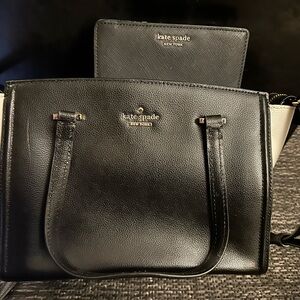 Kate Spade Black Leather Handbag and Wallet
